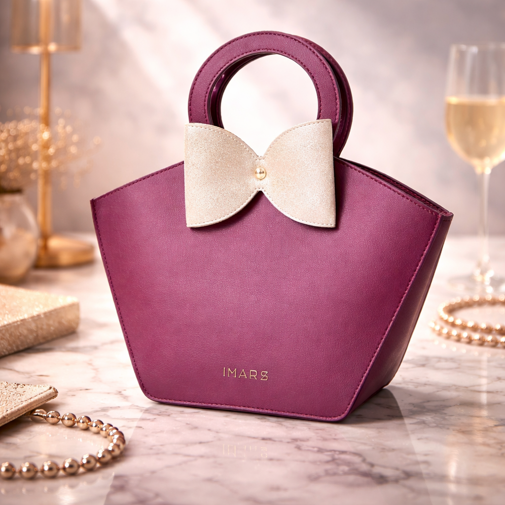 Elegant Pink Bow Handbag for Women