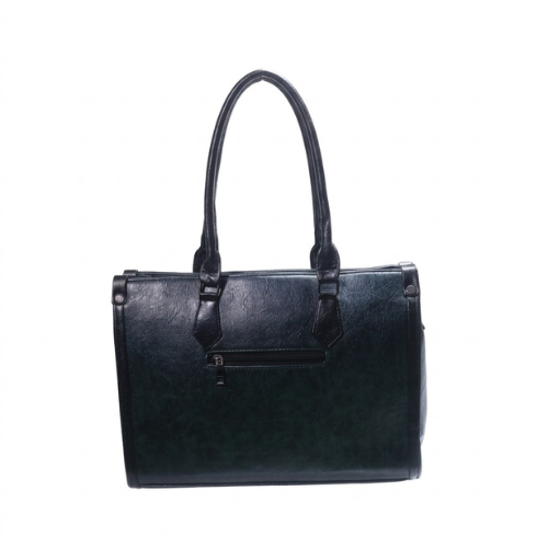 Luxury Black Leather Horse Designer Tote Handbag